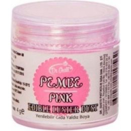 Dr. Gusto 4 gr Yenilebilir Pembe Sim Metalik Toz Gıda Boyası