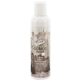 Dr. Gusto Gümüş 250 ml Sprey Gıda Boyası