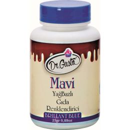 Dr. Gusto Mavi Yağ Bazlı 25 gr Toz Gıda Boyası