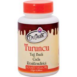 Dr. Gusto Turuncu Yağ Bazlı 25 gr Toz Gıda Boyası