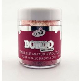 Dr. Gusto Yenilebilir Bordo Sim Metalik 10 gr Toz Gıda Boyası