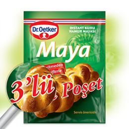 Dr. Oetker 3'lü Poşet 30 gr Instant Kuru Hamur Mayası