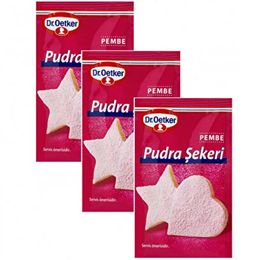 Dr. Oetker Pembe 3x15 gr Pudra Şekeri