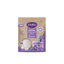 Duru 1 kg 25 Yıkama Matik Vegan Organik Lavanta Parfümlü Beyazlar ve Renkliler İçin Granül Sabun