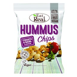 Eat Real 12x45 gr Domates ve Fesleğen Humus Cipsi