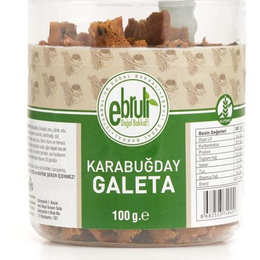 Ebruli Doğal Bakkal 100 gr Glutensiz Tuzlu Karabuğday Galeta