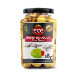 Ece 1 kg Biberli Yeşil Zeytin