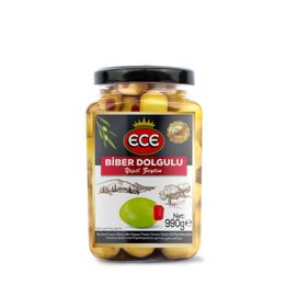 Ece 1 kg Biberli Yeşil Zeytin