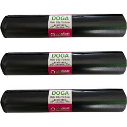 Ecoplast 240 L 700 gr 3x10'lu 120x150 cm Siyah Hantal Konteyner Çöp Torbası
