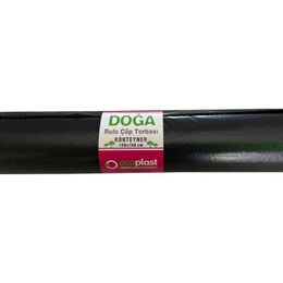 Ecoplast 240 lt 100x150 cm 600 gr 10 Adetlik 1 Rulo Siyah Hantal Konteyner Çöp Torbası