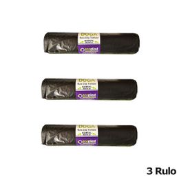 Ecoplast 240 lt 100x150 cm 600 gr 10 Adetlik 3 Rulo Siyah Hantal Konteyner Çöp Torbası