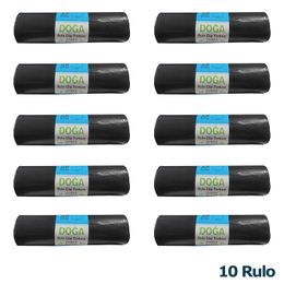 Ecoplast 400 gr 90 lt 80x110 cm 10 Adetlik 10 Rulo Battal Boy Çöp Torbası Poşeti