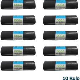 Ecoplast 400 gr 90 lt 80x110 cm 10 Adetlik 10 Rulo Battal Boy Çöp Torbası Poşeti