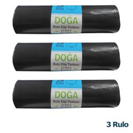 Ecoplast 400 gr 90 lt 80x110 cm 10 Adetlik 3 Rulo Battal Boy Çöp Torbası Poşeti