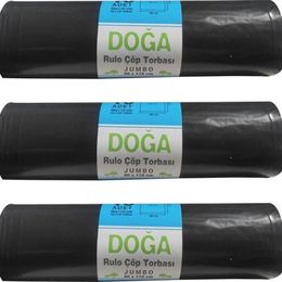 Ecoplast 400 gr 90 lt 80x110 cm 10 Adetlik 3 Rulo Battal Boy Çöp Torbası Poşeti