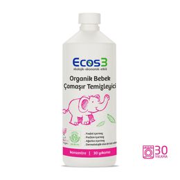 Ecos3 1050 ml 30 Yıkama Organik Bebek Çamaşır Temizleyici