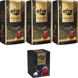Efor 3x1 kg Platinum Siyah Dökme Çay + 100 gr Bergamot Aromalı Tomurcuk