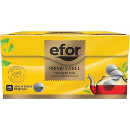 Efor Prime Label 48 Adet Demlik Poşet Siyah Çay