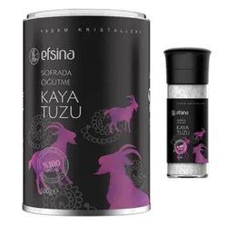 Efsina 500 gr Kaya Tuzu Sofrada Öğütme Seti