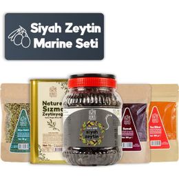 Egeye Dönüş 1 kg Siyah Zeytin Marine Seti