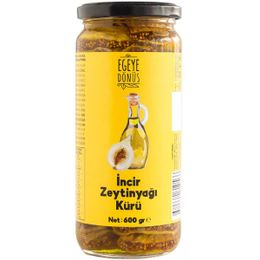 Egeye Dönüş Cam Kavanoz 600 gr Ev Yapımı Naturel Sızma Zeytinyağlı Kuru İncir Kürü