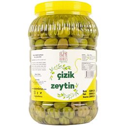 Egeye Dönüş Ev Yapımı Geleneksel Kalamata İri Boy Çizik Palamut 2 kg Yeşil Zeytin