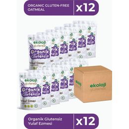 Ekoloji Market 12x300 gr Glutensiz Organik Yulaf Ezmesi