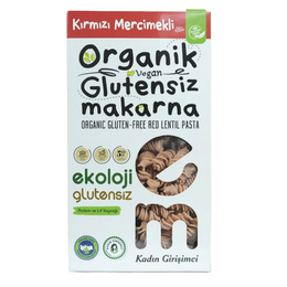 Ekoloji Market 200 gr Organik Glutensiz Kırmızı Mercimekli Burgu Makarna
