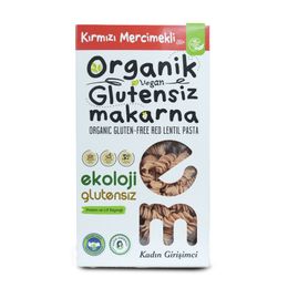 Ekoloji Market 200 gr Organik Glutensiz Kırmızı Mercimekli Burgu Makarna