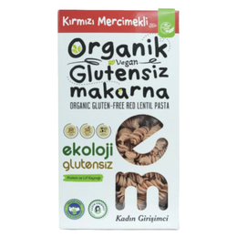 Ekoloji Market 200 gr Organik Glutensiz Kırmızı Mercimekli Burgu Makarna