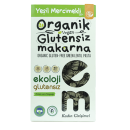 Ekoloji Market 200 gr Organik Glutensiz Yeşil Mercimekli Burgu Makarna