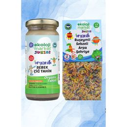 Ekoloji Market 230 gr Organik Çiğ Tahin + 250 gr Organik Sebzeli Arpa Şehriye