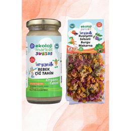 Ekoloji Market 230 gr Organik Çiğ Tahin + 250 gr Organik Sebzeli Burgu Makarna