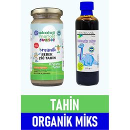 Ekoloji Market 230 gr Organik Çiğ Tahin + 315 gr Beyorganik Organik Miks Anne