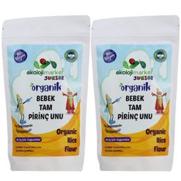 Ekoloji Market 2x250 gr Organik Bebek Tam Pirinç Unu