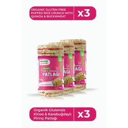 Ekoloji Market 3x100 gr Glutensiz Karabuğdaylı Kinoalı Pirinç Patlağı