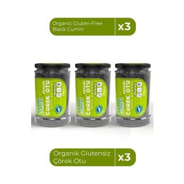 Ekoloji Market 3x100 gr Organik Glutensiz Çörek Otu