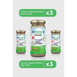 Ekoloji Market 3x230 gr Glutensiz Taş Değirmen Organik Çiğ Tahin