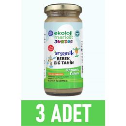 Ekoloji Market 3x230 gr Glutensiz Taş Değirmen Organik Çiğ Tahin