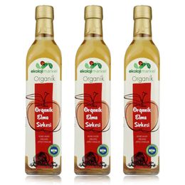 Ekoloji Market 3x500 ml Organik Elma Sirkesi