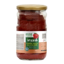 Ekoloji Market 650 gr Organik Glutensiz Karışık Domates Biber Salçası