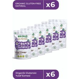 Ekoloji Market 6x300 gr Glutensiz Organik Yulaf Ezmesi