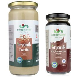 Ekoloji Market Organik Tahini 500 gr + 300 gr Keçiboynuzu Özü