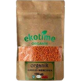 Ekotime 1 kg Organik Kırmızı Mercimek