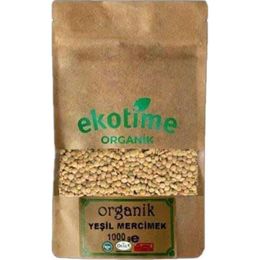 Ekotime 1 kg Organik Yeşil Mercimek