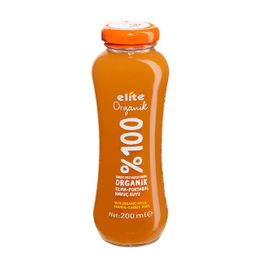 Elite Organik 200 ml Elma Portakal Havuç Suyu