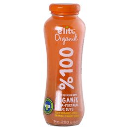 Elite Organik 200 ml Elma Portakal Havuç Suyu