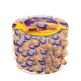 Elvan 1 kg Fondante Eclairs Caramel Toffee Silindir Kutu Çikolata