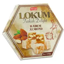 Elvan 250 gr Bademli Lokum