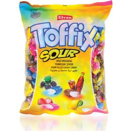 Elvan Toffix Sour Mix Şeker 1000 gr